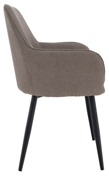 KONDELA Fotoliu de design,gri-maroniu Taupe/negru, ILKOM