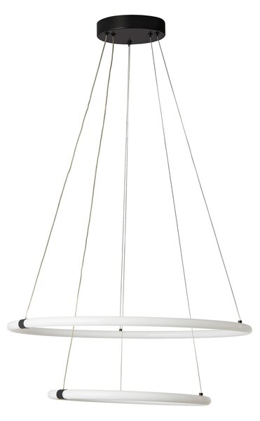 Searchlight Lampă suspendată Revolve LED, 2 becuri, alb, acrilic, dimabil, reglabil, Alb, Camera de zi / sufragerie, Metal, Modern