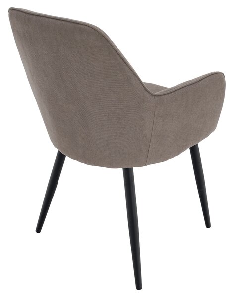 KONDELA Fotoliu de design,gri-maroniu Taupe/negru, ILKOM
