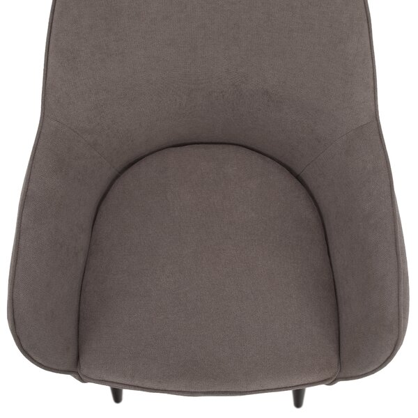 KONDELA Fotoliu de design,gri-maroniu Taupe/negru, ILKOM