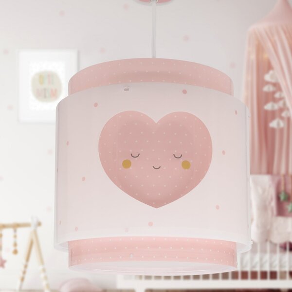 Dalber Lampă suspendată BABY DREAMS, roz, reglabil, Roz / Rosé, Camera copiilor, Plastic