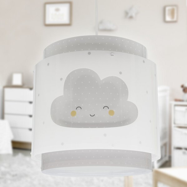 Dalber Lampă suspendată BABY DREAMS, gri, reglabil, Gri, Camera copiilor, Plastic