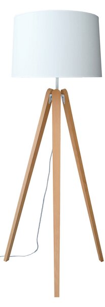 Aluminor Lampadar cu trei picioare Essence, albă, Alb, Camera de zi / sufragerie, Lemn, Scandinavă, Tripod