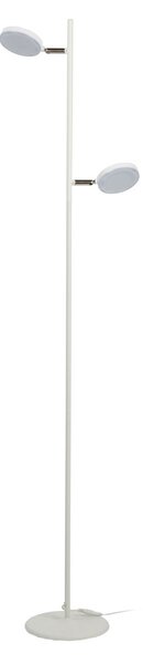 Aluminor Declic lampadar LED, 2 becuri, alb, Alb, Camera de zi / sufragerie, Metal, Modern