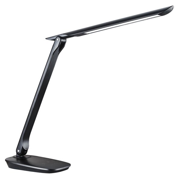 Aluminor Lampa de birou LED Eureka, negru, reglabil, Negru, Studiu / Birou, Metal, Modern