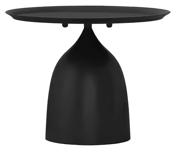 KONDELA Măsuţe de cafea, set de 2 buc., metal negru, NUBO