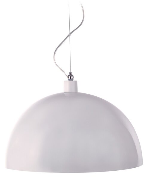 Aluminor Lampa suspendată Dome, Ø 50 cm, albă, reglabil, Alb, Camera de zi / sufragerie, Metal