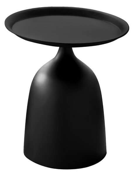 KONDELA Măsuţe de cafea, set de 2 buc., metal negru, NUBO