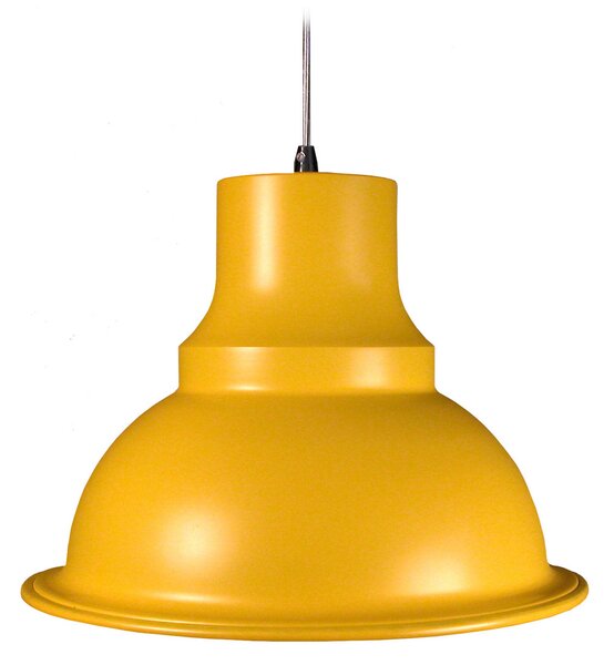 Aluminor Loft lampă suspendată, Ø 39 cm, galben, reglabil, Galben, Camera de zi / sufragerie, Metal, Vintage