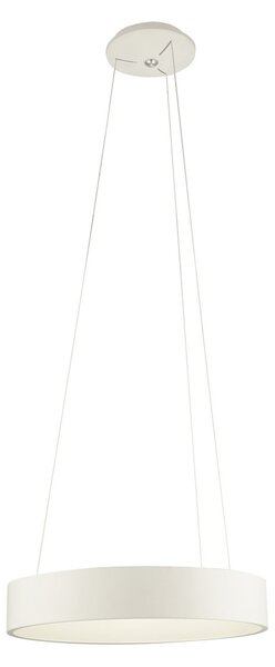 Aluminor Epsilon lampă suspendată LED, Ø 62 cm, alb, Alb, Camera de zi / sufragerie, Metal, Modern
