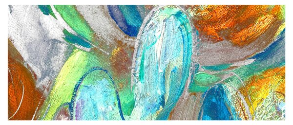 Tablou - Abstract colorat (120x50 cm)