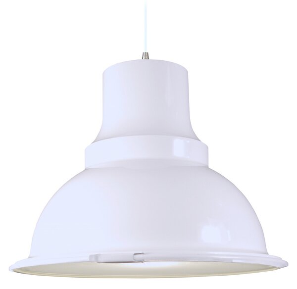 Aluminor Loft lampă suspendată, Ø 39 cm, alb, reglabil, Alb, Camera de zi / sufragerie, Metal, Vintage