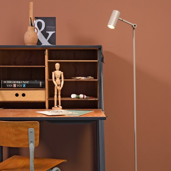 IT´S ABOUT ROMI IT'S Lampadar Montreux, culoare nisip, Bej, Camera de zi / sufragerie, Metal, Modern, Proiector suspendat