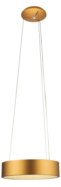Aluminor Epsilon lampă suspendată LED, Ø 62 cm, auriu, Auriu / Alamă, Camera de zi / sufragerie, Metal, Modern