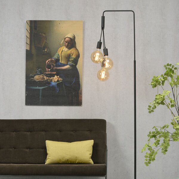 IT´S ABOUT ROMI IT'S Lampadar Oslo cu bază din ciment, Negru, Camera de zi / sufragerie, Metal, Modern