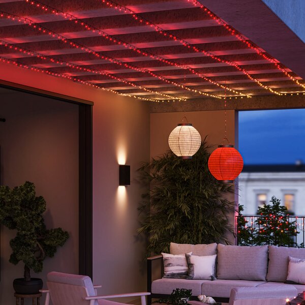 Philips Hue Festavia LED cu LED-uri, CCT RGB 40m, reglabil, Negru, Plastic, Modern