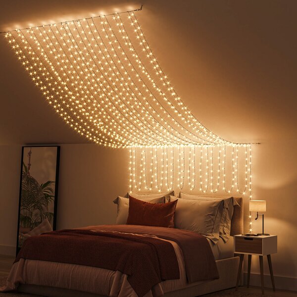 Philips Hue Festavia LED cu LED-uri, CCT RGB 20m, reglabil, Negru, Plastic, Modern