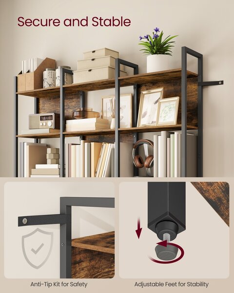 Biblioteca Vasagle Maro 128x24x187.1 cm