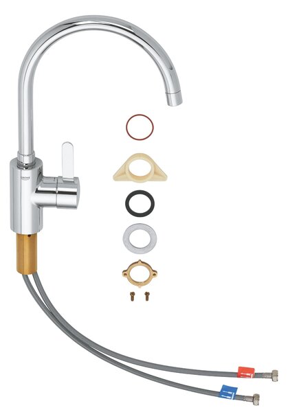 Grohe Eurosmart Cosmopolitan baterie bucătărie pe picior StarLight Chrome 32843002