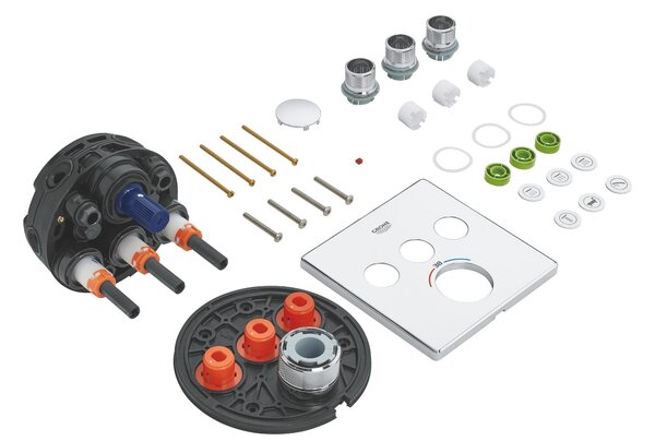 Grohe Grohtherm SmartControl baterie cadă-duș ascuns cu termostat StarLight Chrome 29126000