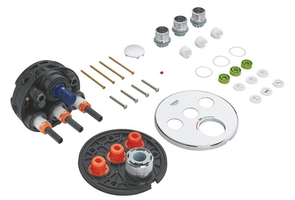 Grohe Grohtherm SmartControl baterie cadă-duș ascuns cu termostat StarLight Chrome 29121000