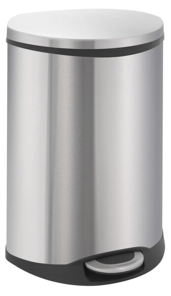EKO Coș de gunoi cu pedală Shell, argintiu mat, 2x22 L 31650293
