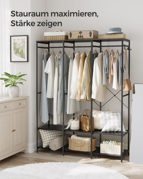 Cuier Songmics Negru 141x40x180 cm