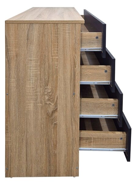 Dulap cu sertare, Athos, Antracit, 80x40x79 cm