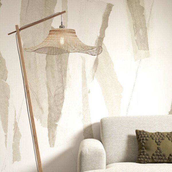 Good & Mojo GOOD MOJO Ibiza lampadar, Ø 65 cm natur/natur, Lemn, Camera de zi / sufragerie, Bamboo