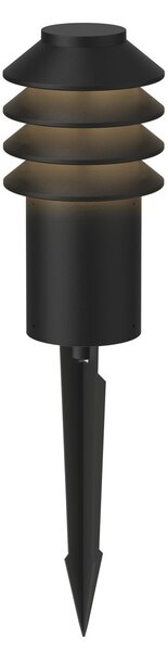 Louis Poulsen Bysted, 25 cm, 4.000 K, țăruș, negru, Negru, Aluminiu, Design