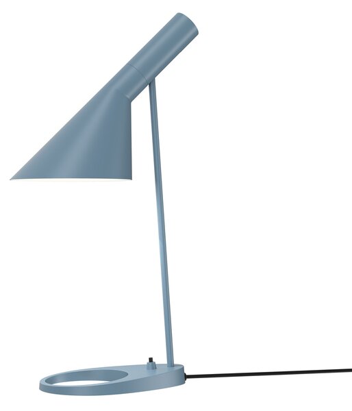 Louis Poulsen AJ Mini lampă de masă albastru-gri, Albastru, Camera de zi / sufragerie, Metal, Design, Birou de masă