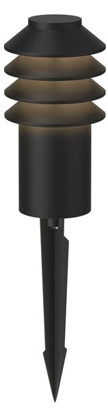 Louis Poulsen Bysted 25 cm 2.700 K Țepușă pentru pământ negru, Negru, Aluminiu, Design