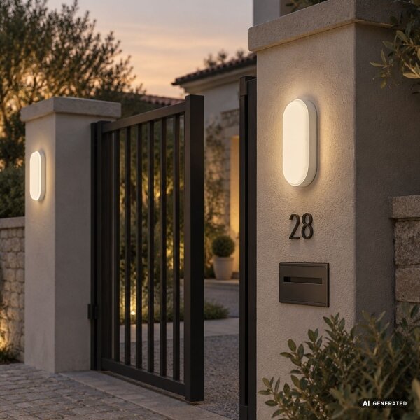 Rabalux 77222 - LED Aplica de perete pentru exterior HORT2 LED/14W/230V IP54 alb