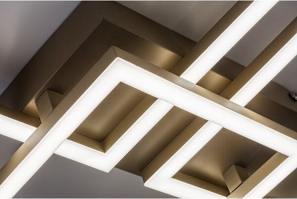 Rabalux 71500 - Plafonieră LED reglabilă FATMA 40W/230V 3000-6500K 33x100 cm bej+telecomandă