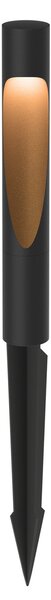 Louis Poulsen Lampă cu soclu Flindt 827 negru Conector vârf ascuțit, Negru, Aluminiu, Design, Spot de exterior / vârf de pământ