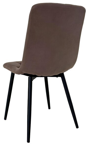 KONDELA Scaun de sufragerie, bej-gri taupe/negru, DANIRA NEW