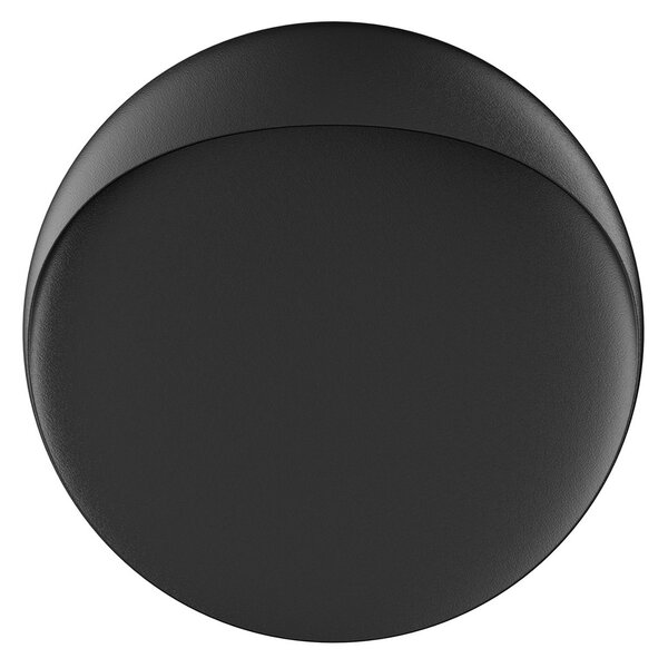 Louis Poulsen Aplică de perete cu LED Flindt, negru 2.700 K Ø 30 cm, reglabil, Negru, Camera de zi / sufragerie, Aluminiu, Design