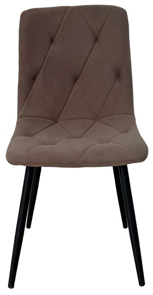 KONDELA Scaun de sufragerie, bej-gri taupe/negru, DANIRA NEW