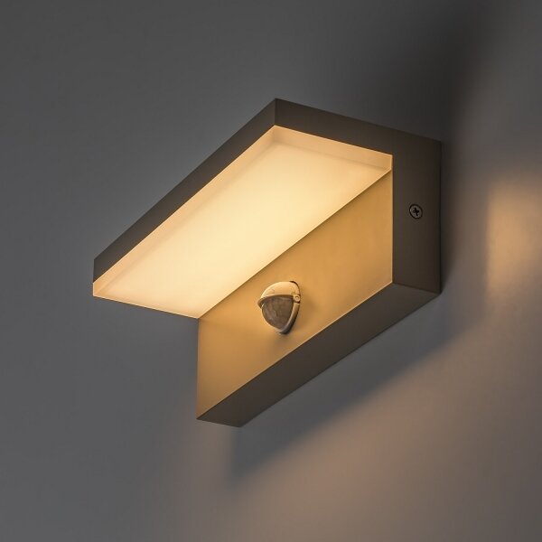 Rabalux 77220 - Lampă de perete LED pentru exterior cu senzor ZARAGOZA 9W/230V IP54 bej