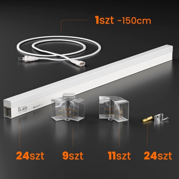 LED Stm plafonieră HEXAGON LED/192W/85-265V 5000K CRI 90 IP54 albă