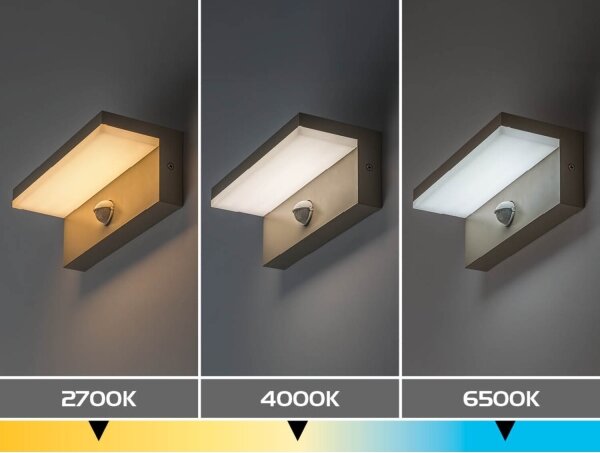 Rabalux 77220 - Lampă de perete LED pentru exterior cu senzor ZARAGOZA 9W/230V IP54 bej