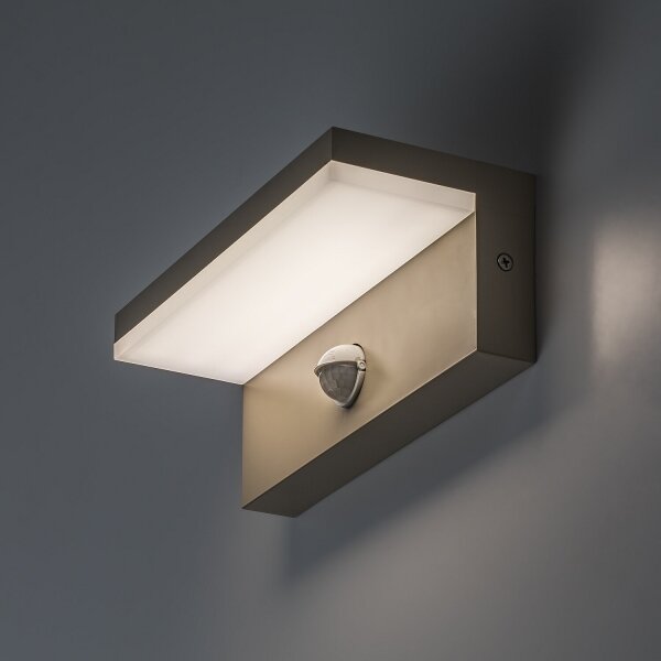 Rabalux 77220 - Lampă de perete LED pentru exterior cu senzor ZARAGOZA 9W/230V IP54 bej