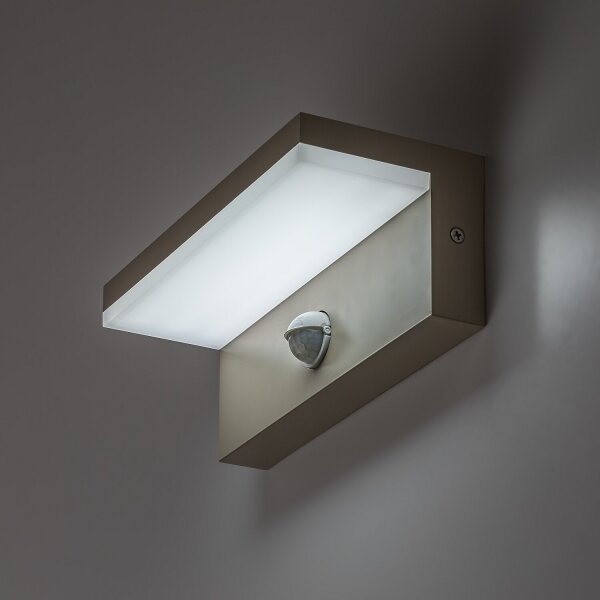 Rabalux 77220 - Lampă de perete LED pentru exterior cu senzor ZARAGOZA 9W/230V IP54 bej