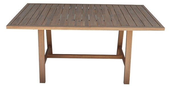 Set 9 masa si scaune gradina, Malibu, Bej, 90x180x75 cm
