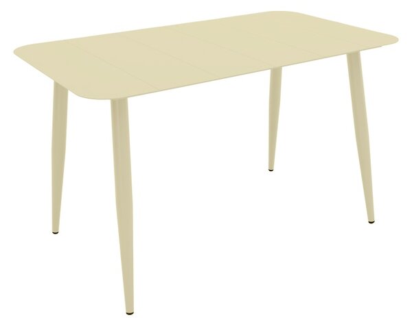 Set 7 masa si scaune gradina, Heven Vista, Champagne, 70x120x72 cm