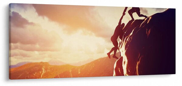 Tablou - Alpiniști (120x50 cm)