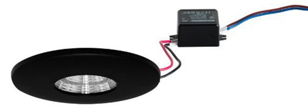 BRUMBERG Adapt downlight LED încastrat negru mat, Negru, Hol, Aluminiu, Plafon încastrat