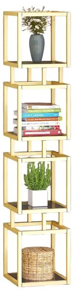 Biblioteca Art din metal culoare auriu 150 cm