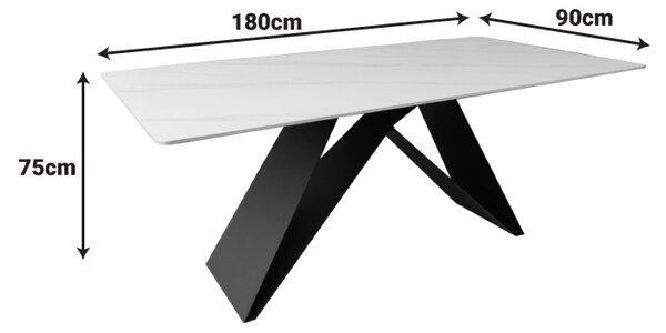 Masa, Mapele, Negru, 180x90x75 cm