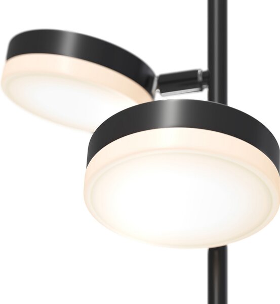 Maytoni Fad LED cu variator de intensitate luminoasă, pivotant, reglabil, Negru, Camera de zi / sufragerie, Metal, Modern
